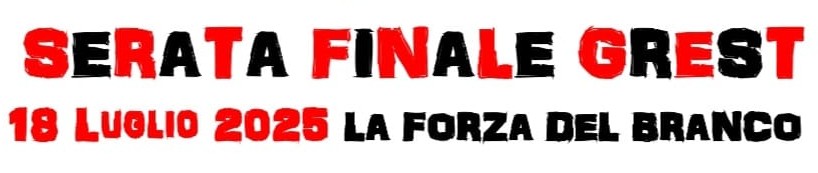 SERATA FINALE GREST 2025